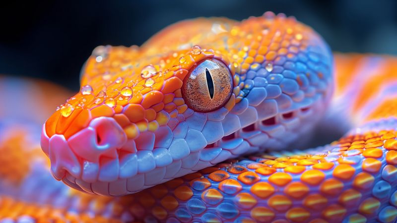 snake wallpaper, yellow, user profile, background for desktop wallpaper (horizontal)