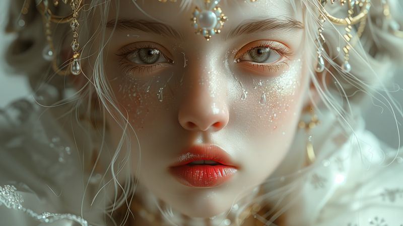 girl wallpaper, young woman, casual style, background for desktop wallpaper (horizontal)