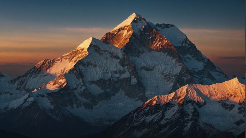 mountains wallpaper, winter landscape, rugged terrain, background for desktop wallpaper (horizontal)