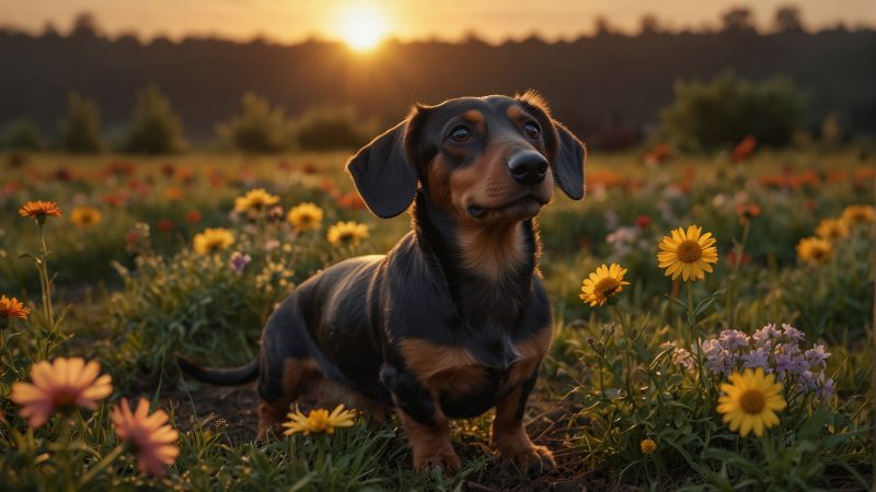 dog wallpaper, meadows, fields, background for desktop wallpaper (horizontal)