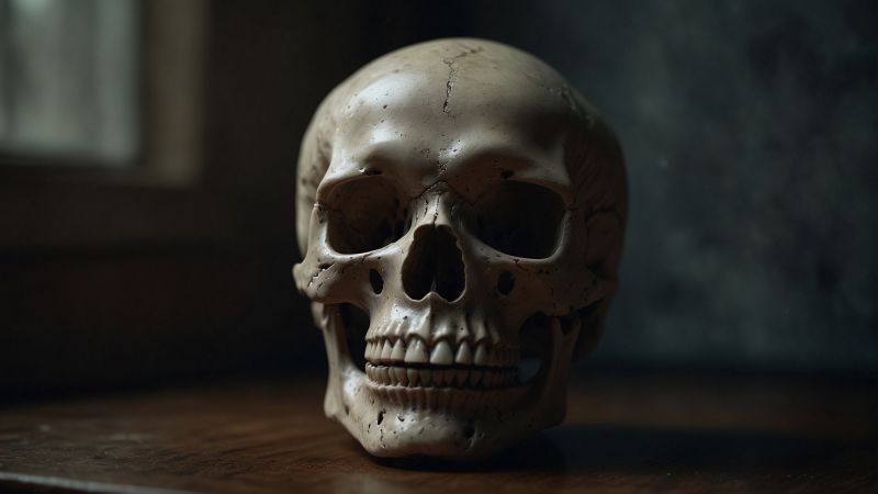 skull wallpaper, skeleton, creepy, background for desktop wallpaper (horizontal)