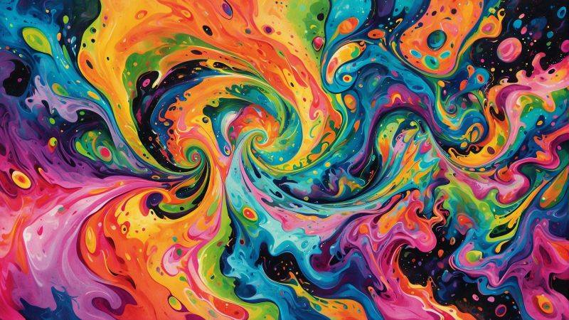 Background wallpaper, hues, brushstrokes, background for desktop wallpaper (horizontal)