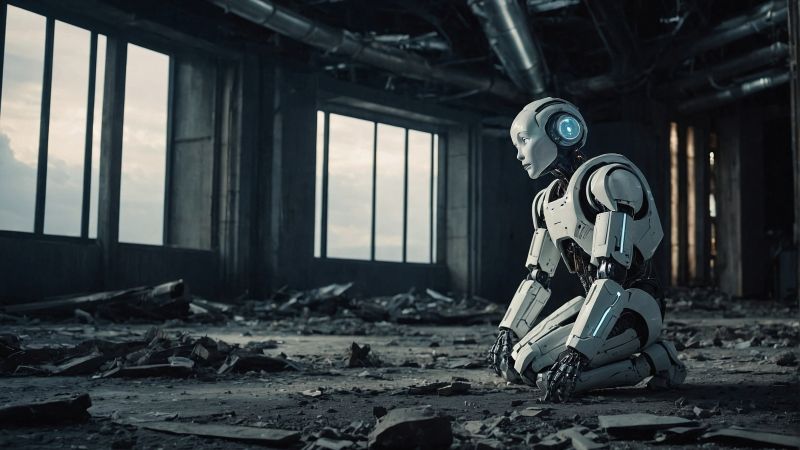 robot wallpaper, white, mechanical, background for desktop wallpaper (horizontal)