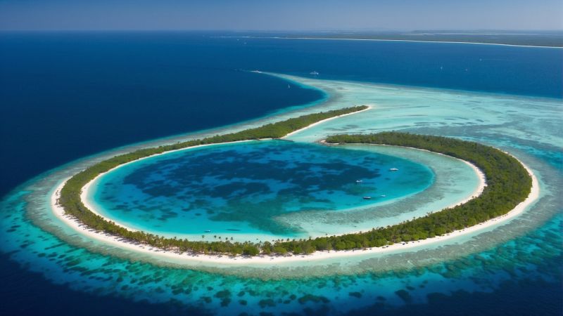 sea wallpaper, coastline, tropical, background for desktop wallpaper (horizontal)