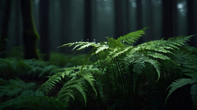 leaves wallpaper, verdant, botanical, background for desktop wallpaper (horizontal)