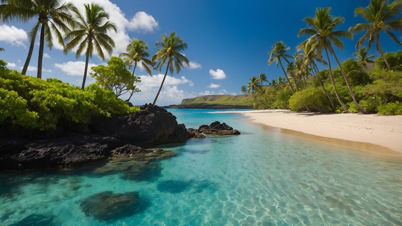 sea wallpaper, shore, seaside, background for desktop wallpaper (horizontal)