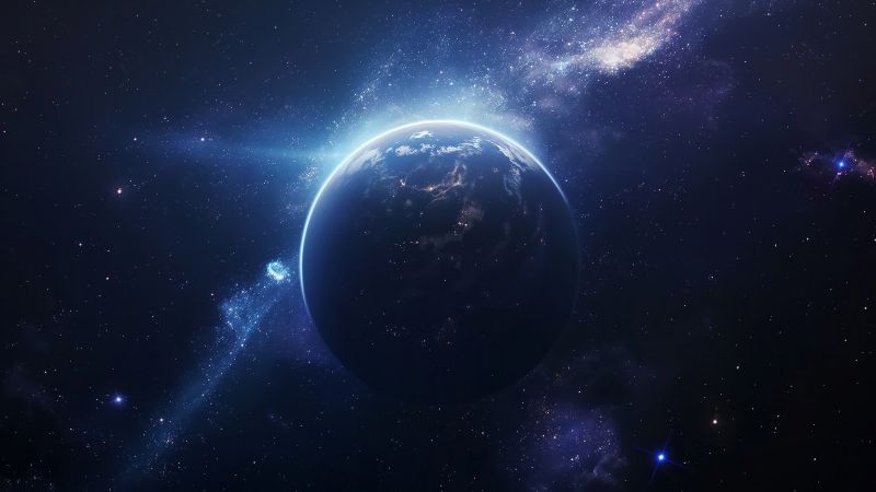 Simple space backgrounds wallpaper, celestial bodies, planetary systems, background for desktop wallpaper (horizontal)