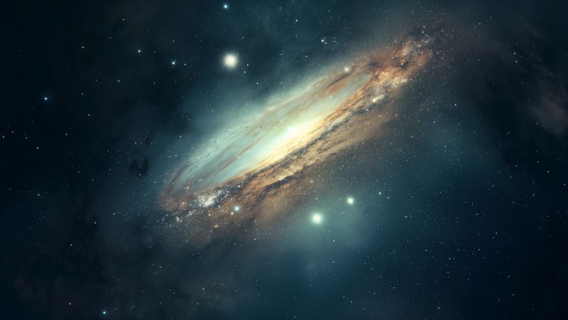 Simple space backgrounds wallpaper, cosmos, celestial bodies, background for desktop wallpaper (horizontal)