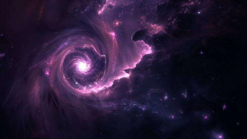 Simple space backgrounds wallpaper, dark matter, starry sky, background for desktop wallpaper (horizontal)