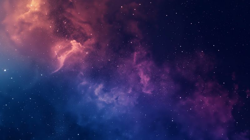 Simple space backgrounds wallpaper, galaxy, starlit, background for desktop wallpaper (horizontal)