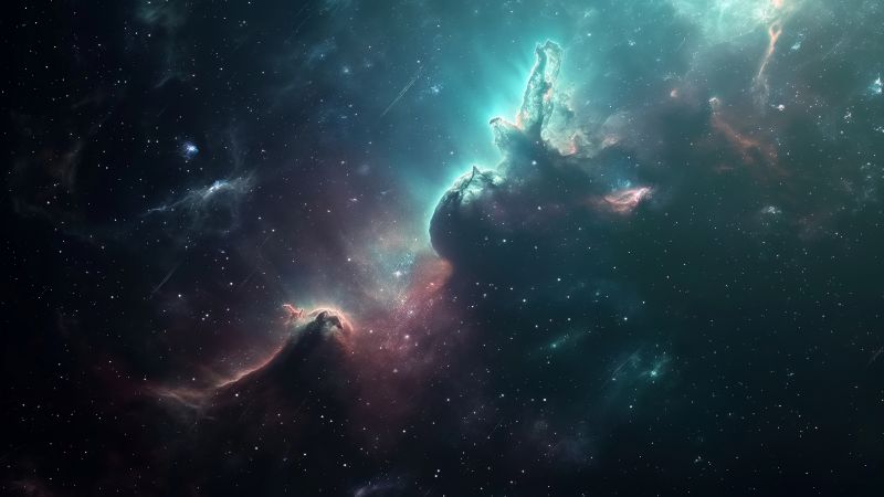 Simple space backgrounds wallpaper, dark matter, galaxy, background for desktop wallpaper (horizontal)