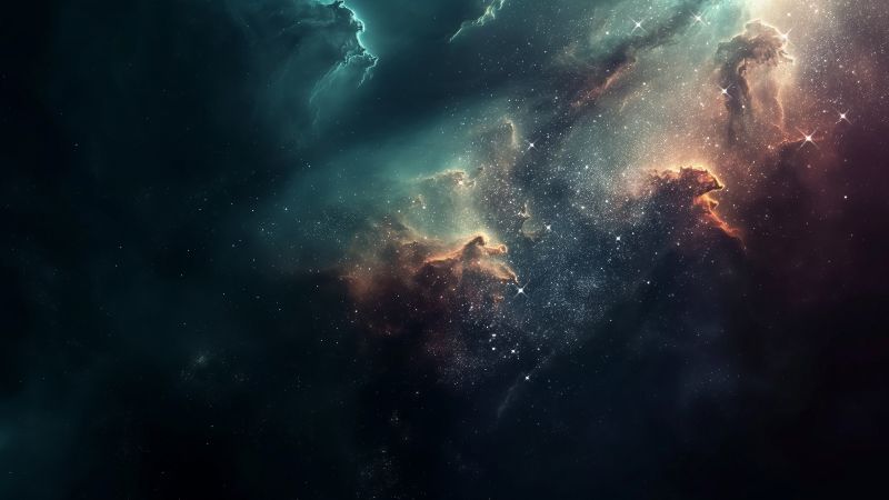 Simple space backgrounds wallpaper, cosmic, celestial, background for desktop wallpaper (horizontal)