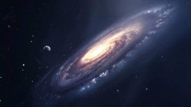 Simple space backgrounds wallpaper, cosmic dust, celestial sphere, background for desktop wallpaper (horizontal)