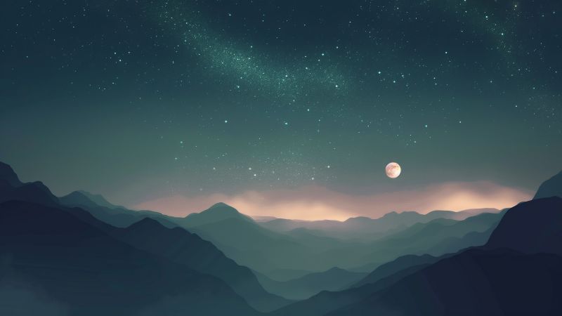 Simple space backgrounds wallpaper, celestial bodies, cosmic scenery, background for desktop wallpaper (horizontal)