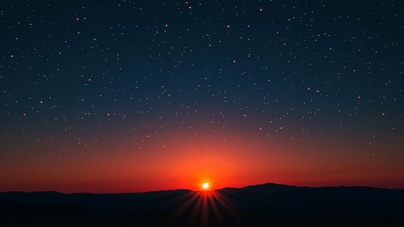 space wallpaper, night, gradient, background for desktop wallpaper (horizontal)