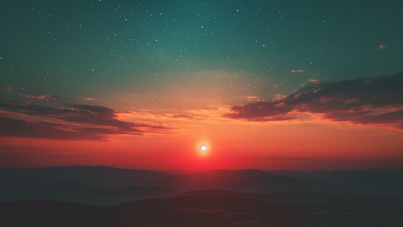 space wallpaper, night, dark, background for desktop wallpaper (horizontal)