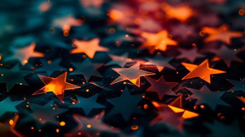 star wallpaper, shimmer, luminous, background for desktop wallpaper (horizontal)