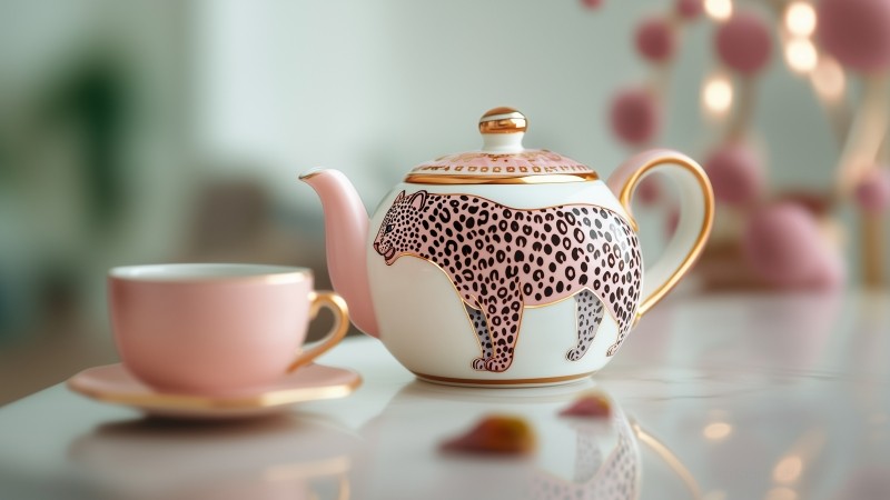 teapot wallpaper, serene, classic, background for desktop wallpaper (horizontal)