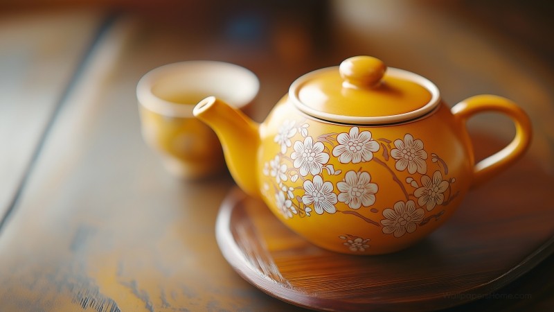 teapot wallpaper, vintage, antique, background for desktop wallpaper (horizontal)
