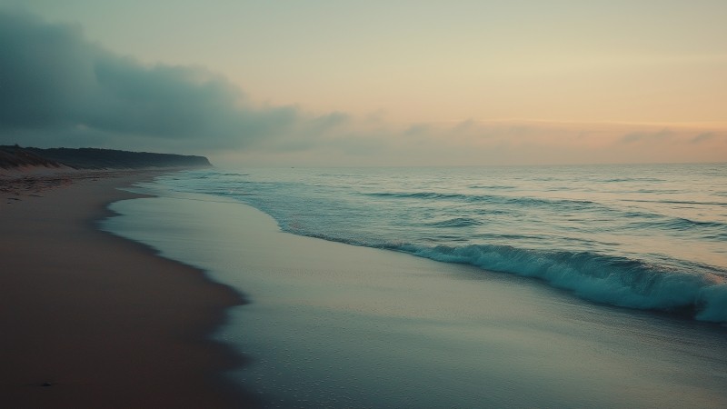 beach wallpaper, calm, seaside, background for desktop wallpaper (horizontal)