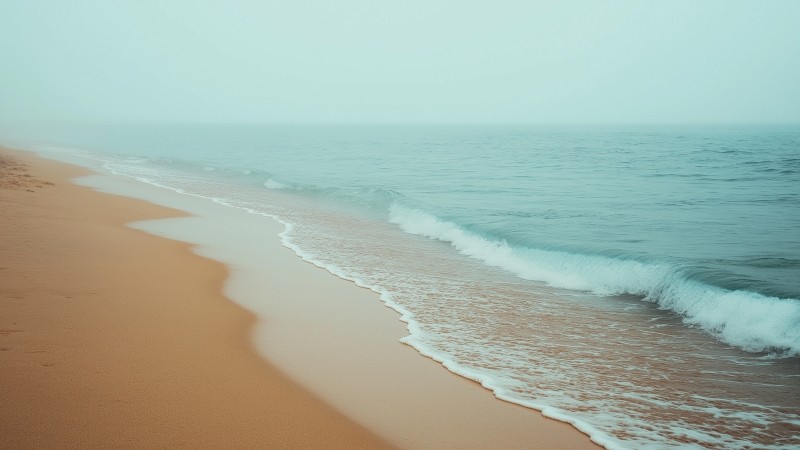 beach wallpaper, tranquil, peaceful, background for desktop wallpaper (horizontal)