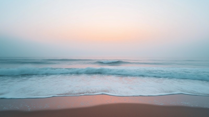 beach wallpaper, tranquil, seaside, background for desktop wallpaper (horizontal)