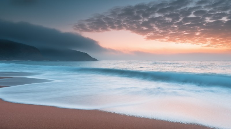 beach wallpaper, calm, tranquil, background for desktop wallpaper (horizontal)