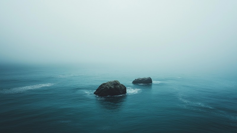 deep ocean wallpaper, tranquility, deep blue, background for desktop wallpaper (horizontal)