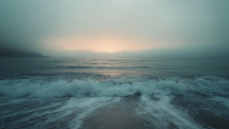 ocean wallpaper, storm, dark waters, background for desktop wallpaper (horizontal)