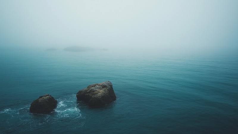 ocean wallpaper, tranquil, soothing, background for desktop wallpaper (horizontal)