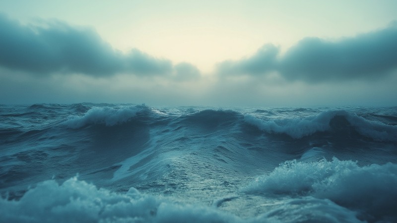 ocean wallpaper, clouds, thunderstorm, background for desktop wallpaper (horizontal)
