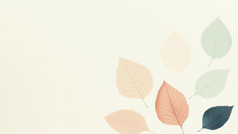 leaves wallpaper, minimal, foliage, background for desktop wallpaper (horizontal)