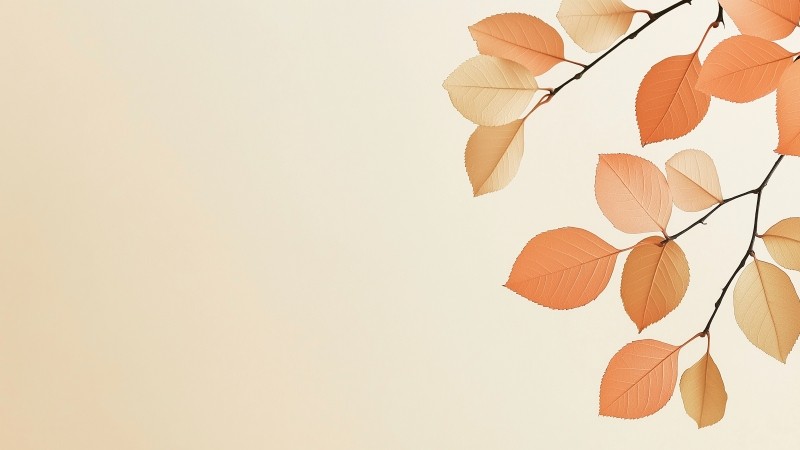 leaves wallpaper, orange, crisp, background for desktop wallpaper (horizontal)