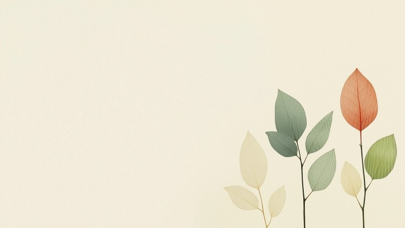 leaves wallpaper, minimal, foliage, background for desktop wallpaper (horizontal)