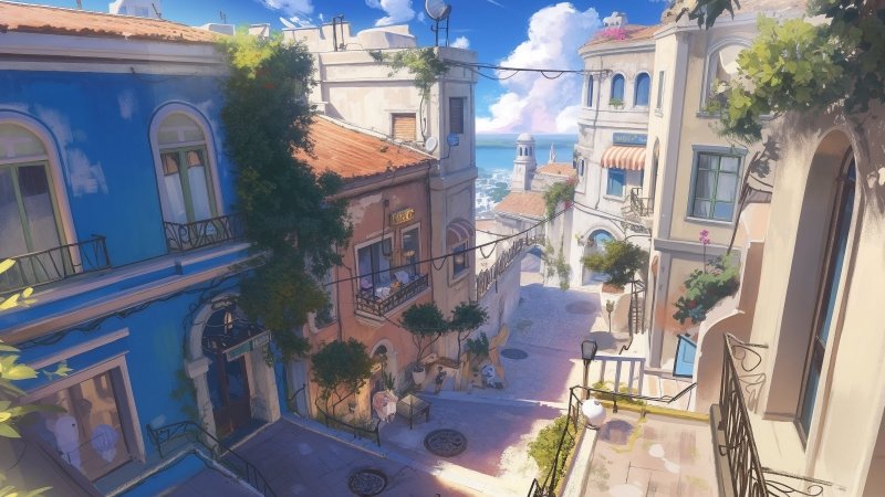 coastal wallpaper, tranquil, calm, background for desktop wallpaper (horizontal)