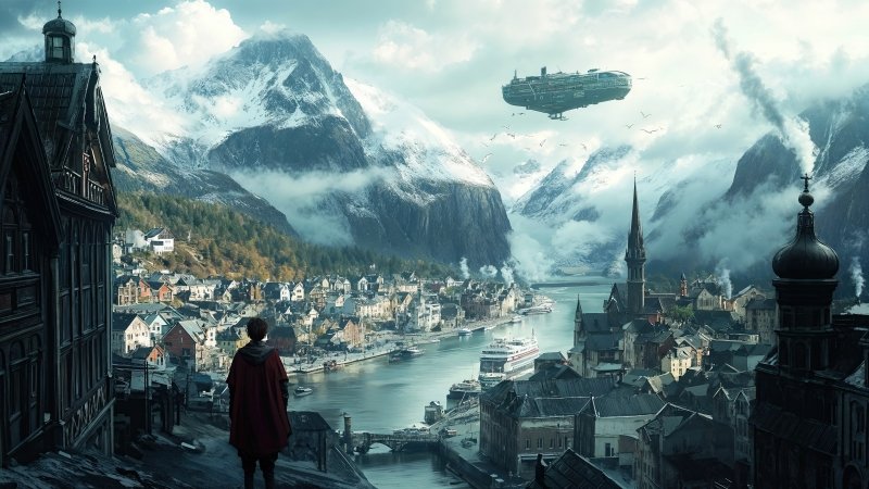 steampunk wallpaper, engine, vintage, background for desktop wallpaper (horizontal)