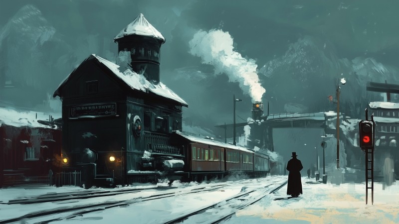 steampunk wallpaper, engine, vintage, background for desktop wallpaper (horizontal)