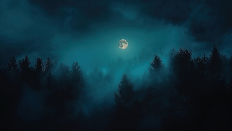 Halloween night wallpaper, haunted, sky, background for desktop wallpaper (horizontal)