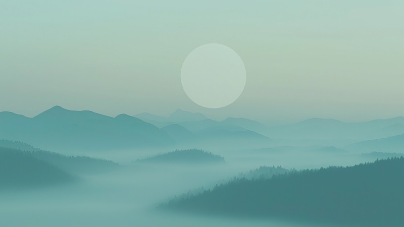 Sky wallpaper, peaceful, gradient hues, background for desktop wallpaper (horizontal)