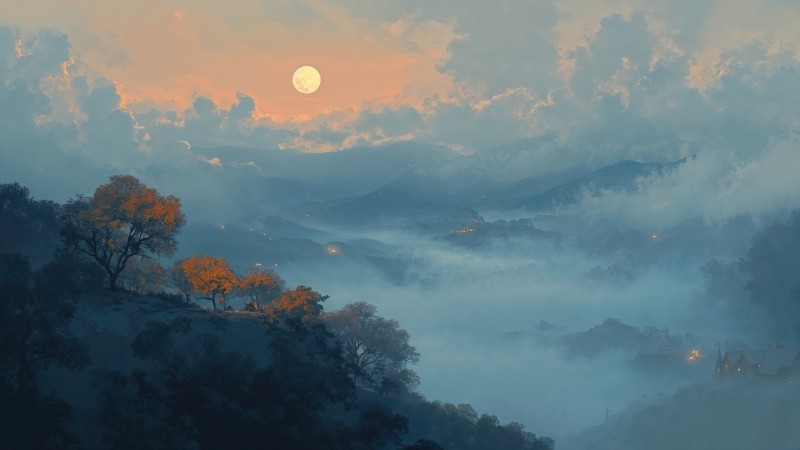 Sky wallpaper, tranquil, peaceful, background for desktop wallpaper (horizontal)