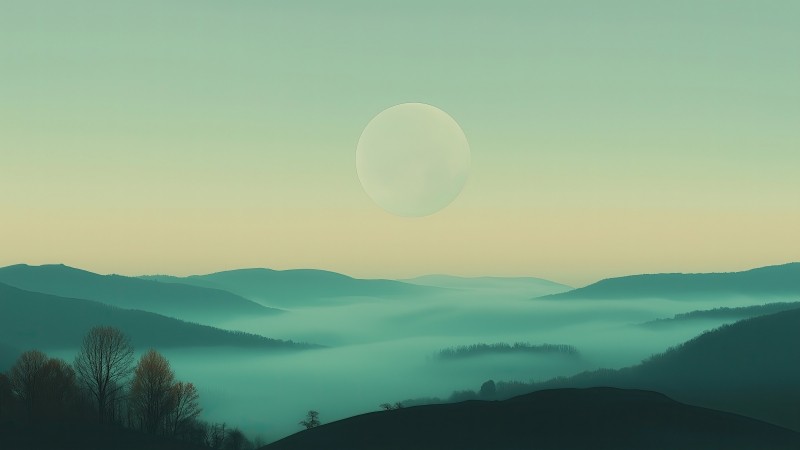 Sky wallpaper, gradient, pastel hues, background for desktop wallpaper (horizontal)