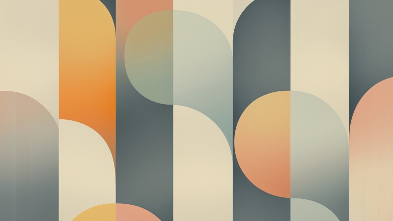 contemporary art wallpaper, vibrant orange, orange tones, background for desktop wallpaper (horizontal)