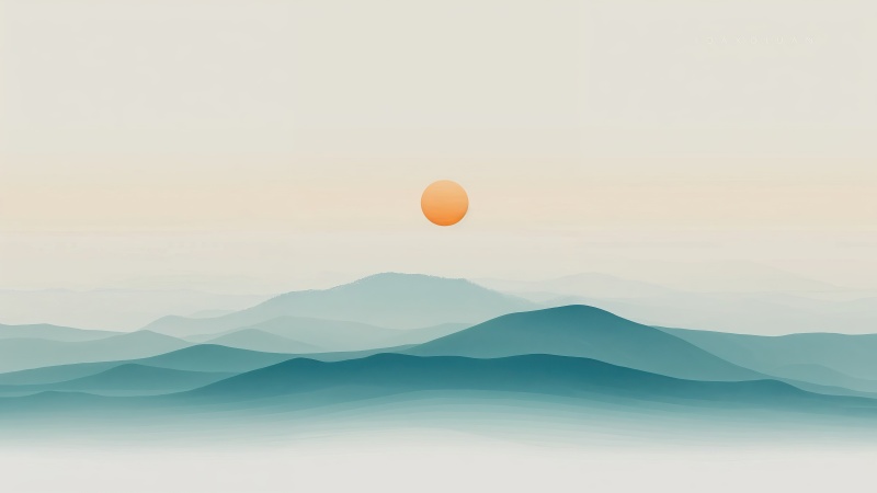 minimalist wallpaper, abstract art, modern design, background for desktop wallpaper (horizontal)