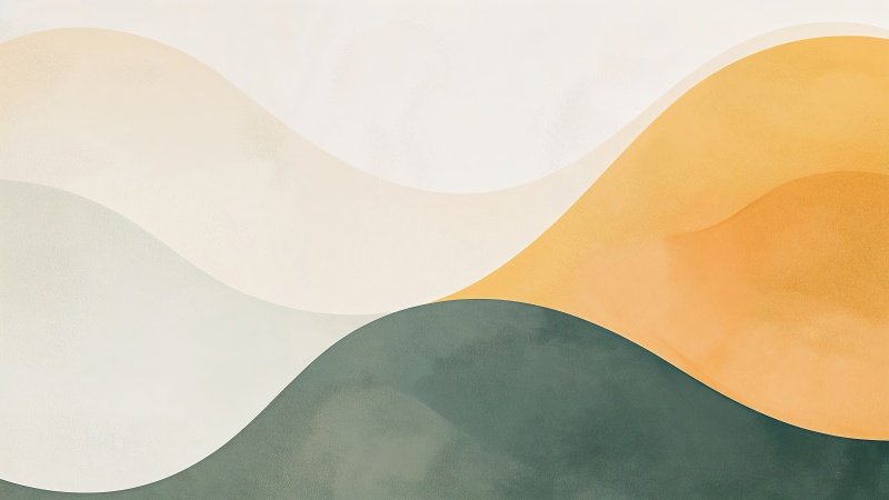 flowing wallpaper, warm tones, organic forms, background for desktop wallpaper (horizontal)