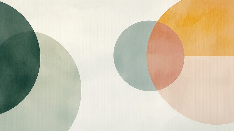 flowing wallpaper, autumn palette, color harmony, background for desktop wallpaper (horizontal)