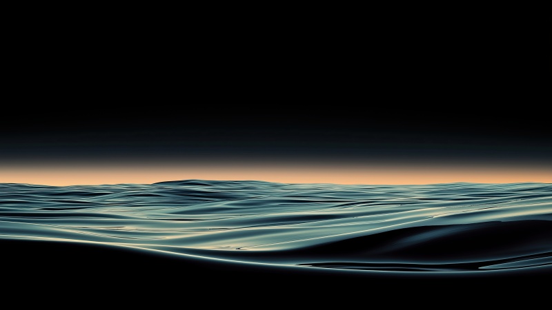 black abstract wallpaper, android wallpaper, waves art, background for desktop wallpaper (horizontal)