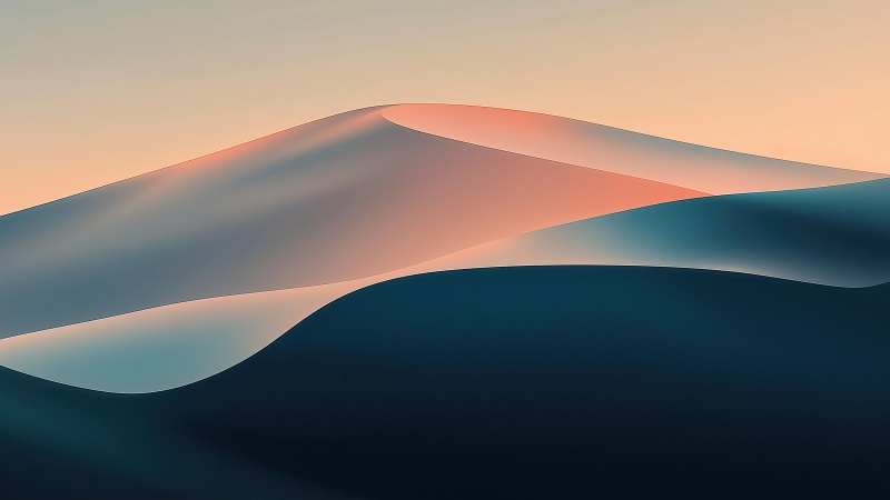 dunes wallpaper, smooth textures, flowing forms, background for desktop wallpaper (horizontal)