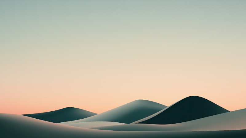 dunes wallpaper, abstract art, minimalist aesthetics, background for desktop wallpaper (horizontal)