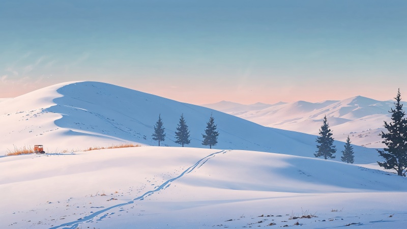 christmas wallpaper wallpaper, winter wonderland, snowy landscape, background for desktop wallpaper (horizontal)