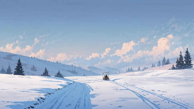 xmas wallpaper, landscape, holiday, background for desktop wallpaper (horizontal)